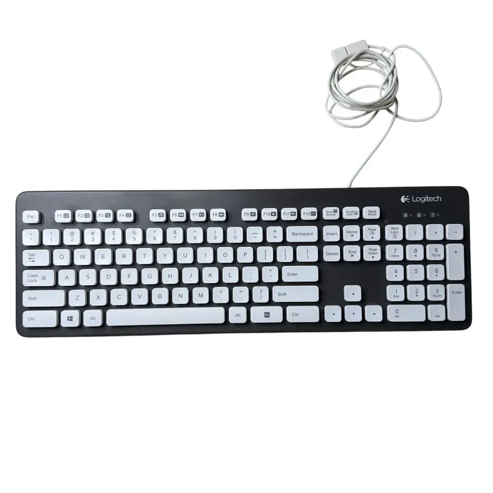 Logitech K310 Washable USB Keyboard Blue / Gray Full Size